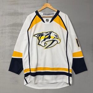 Reebok Nashville Predators Mike Fisher Jersey White NHL Authentic Size 50